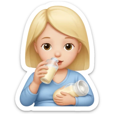 Lactancia materna bebé sticker