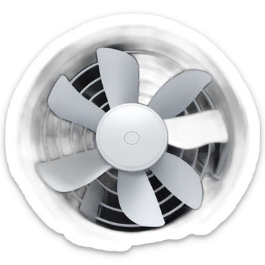 pc cooler fan ventilation sticker