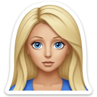 Aubrey O'Day with blue eyes sticker