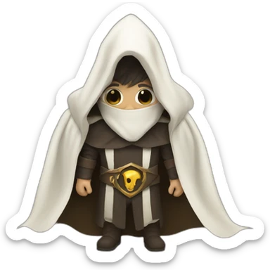 white cloak cultist sticker