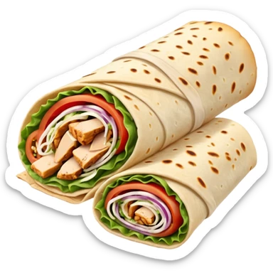 uzun büyük lavaş arası tavuk döner sticker