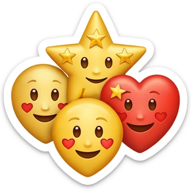 I want a single combined emoji “logo” rather than separate emojis. Since emojis themselves are separate characters, the closest we can do is stack them visually into one line or use zero-width joiners (ZWJ) for some emojis sticker