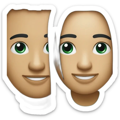 two typographic characters, one after the other, one is a black lowercase letter t and the other is a turquose verical bar sticker