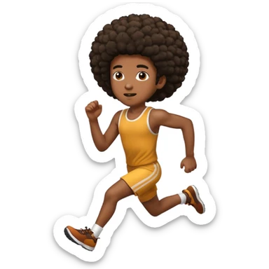 persona afroamericana canada de correr sticker