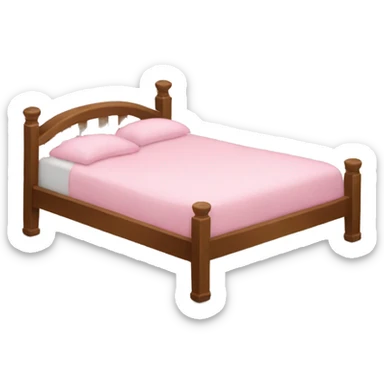 Light pink bed sticker