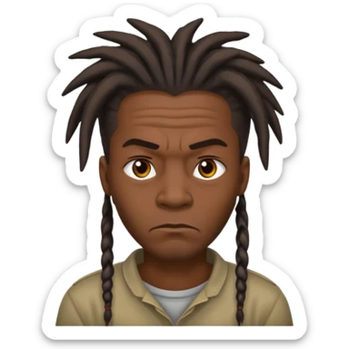 A dread head African American thug  sticker