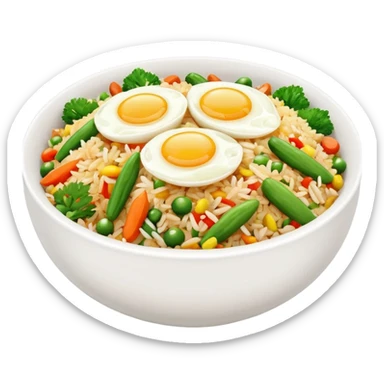 Salted fish fried rice sticker