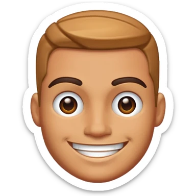 Pixelated gigachad meme emoji sticker