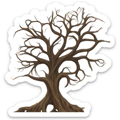 trippy tree sticker