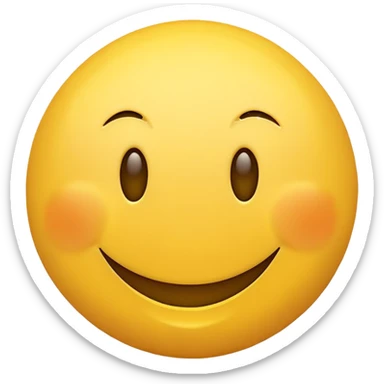 Character designing a smiley face sticker