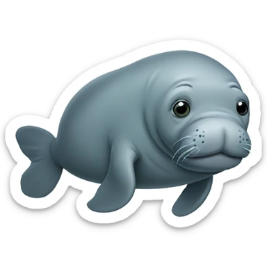 Manatee sticker