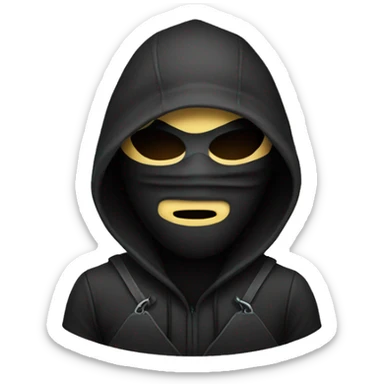 Masked robber  sticker