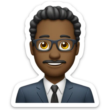 memphis corporate style emoji, phone call sticker