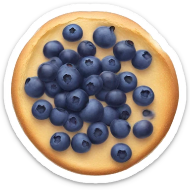 Breakfast with blueberries sticker