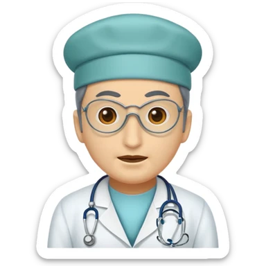 pleuge doctor mask no hat sticker