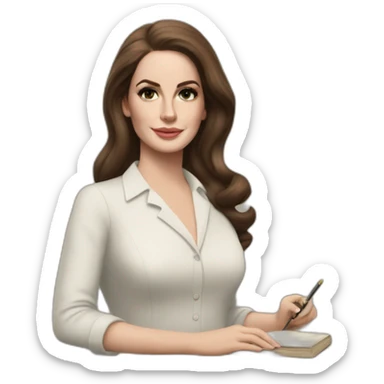 english teacher as lana del rey sticker