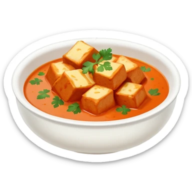 Yummy bowl of butter chicken sticker