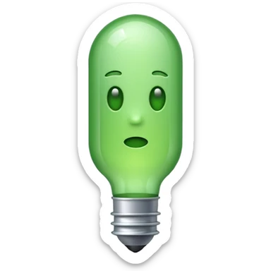 make exclamation mark in light green color emoji sticker