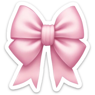 Light pink Bow sticker