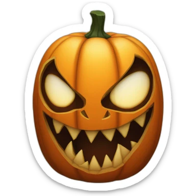 jack-o-lantern venom sticker