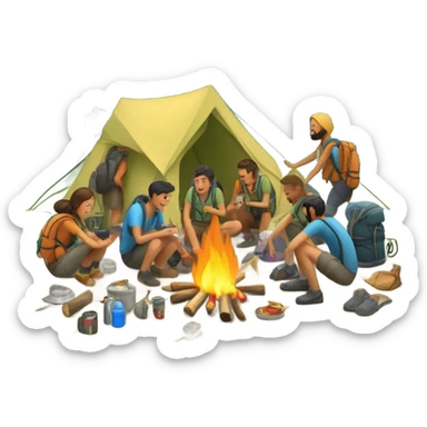 camping sticker