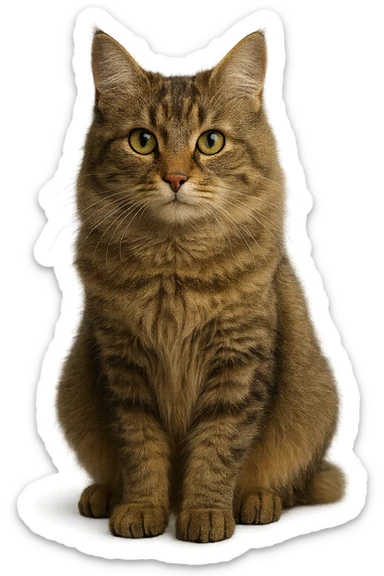 gatto stupendo, iperrealistica 4k sticker