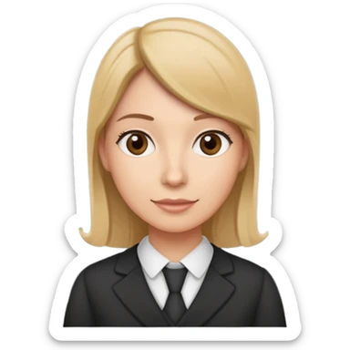 English teacher at a chalkboard with ABC written on it sticker