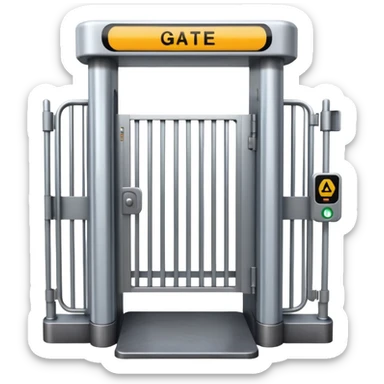 a turnstile gate entrance sticker