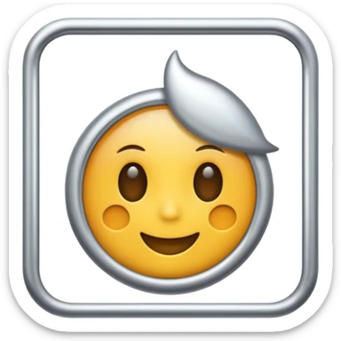 Silver frame sticker