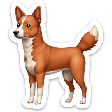 Red heeler dog  sticker