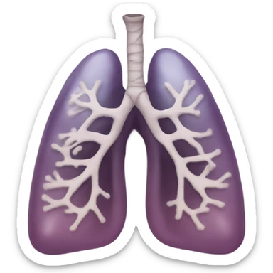 Lungs with eyes sticker