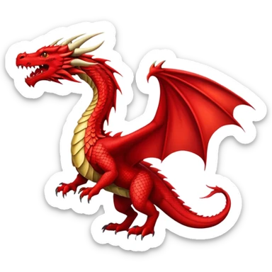 red Dragon Full Body sticker