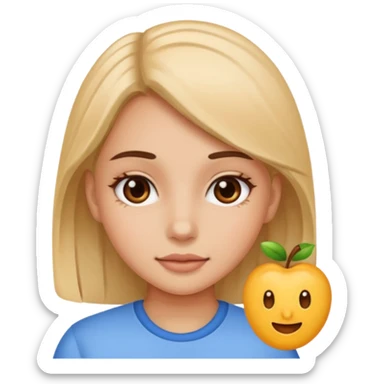 Girl doing 67 sticker