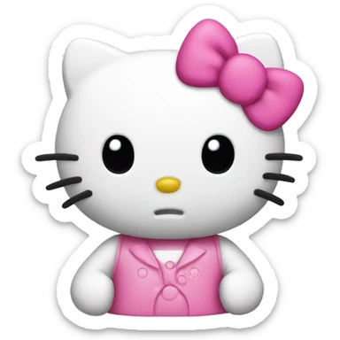 hello kitty pink sticker