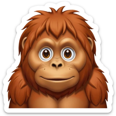 orangutan sticker
