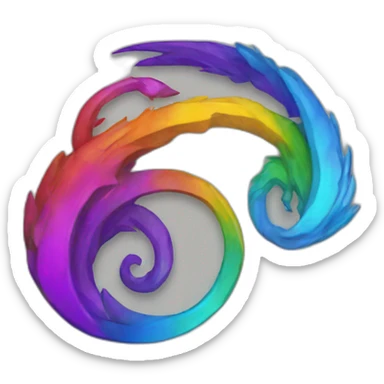 Pride dungeons and dragons symbol sticker
