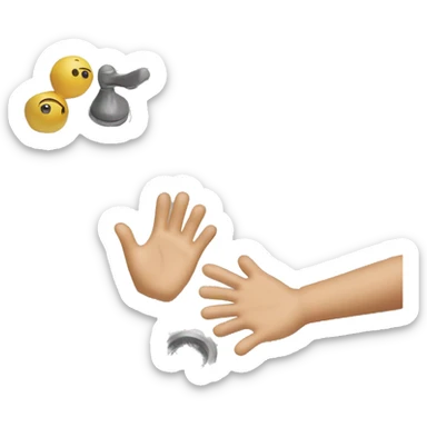 2 little Hands on a sink  sticker