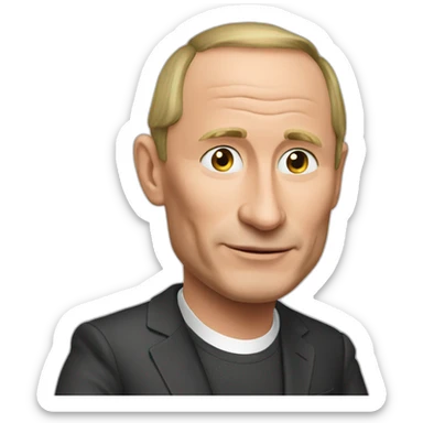 Hookah putin sticker