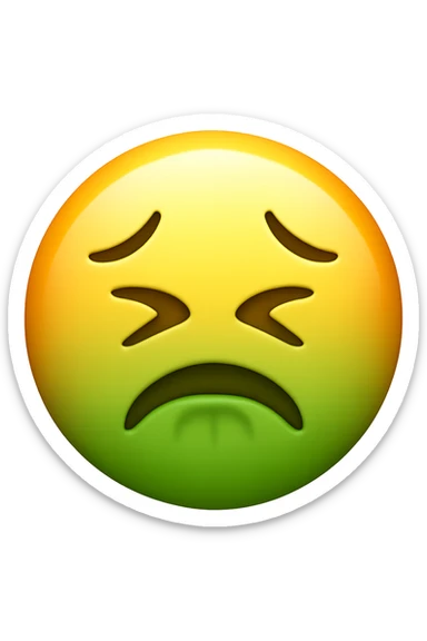 fame intensa o nausea emoji stile iphone sticker