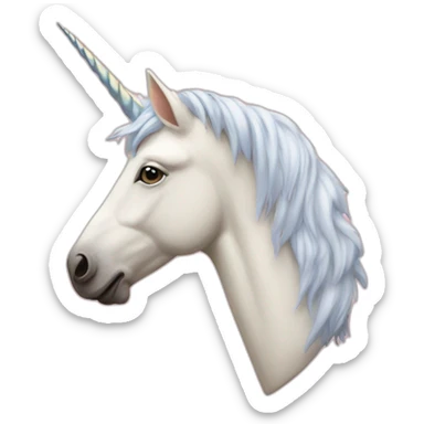 wes anderson unicorn sticker