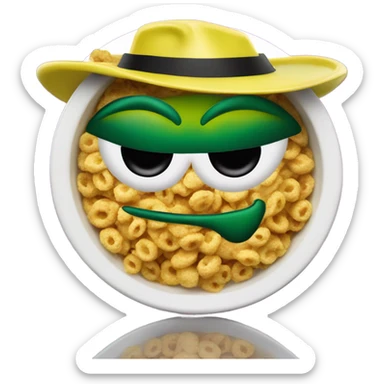 Green hornet cereal now for sale only $9.99 at McDonald’s!!! Budabahbahbah, I’m lovin it! If you find ducks in your cereal, eat it! If not, turn into a green hornet cereal! 😈 sticker