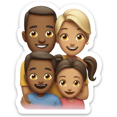 A loving family emoji. sticker