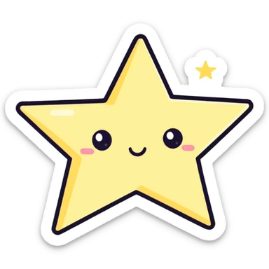Love star sticker