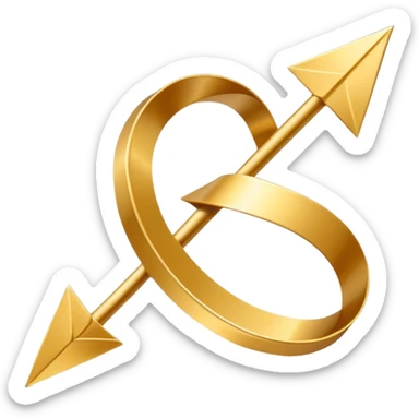 3D golden spiral arrow goin upwards, dynamic twist ribbon style, elegant metallic gold, smooth gradient lighting, realistic shadows, clean modern vector look, professional infographic design sticker