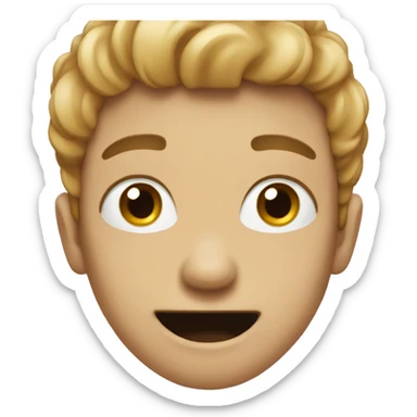 Neutral expression with buckteeth sticker