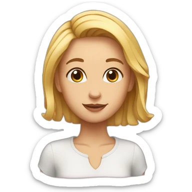 cloe écrit en emoji coeur sticker