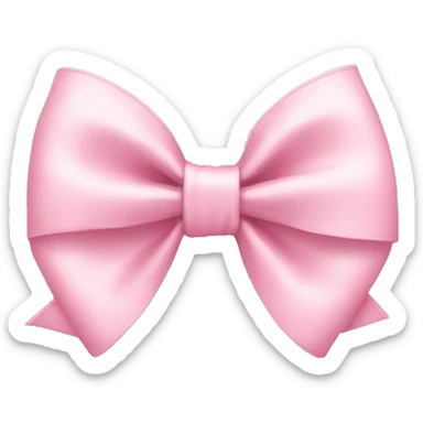 Light pink bow sticker