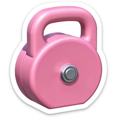 Light pink Gym weights sticker