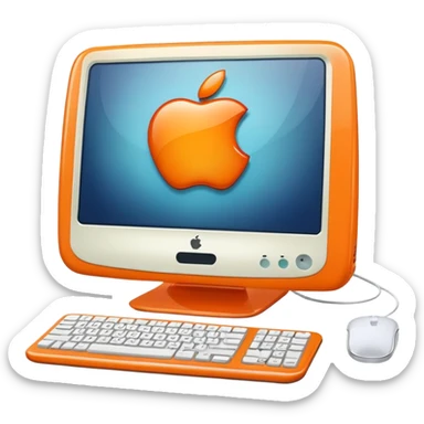 Apple iMac Y2K sticker