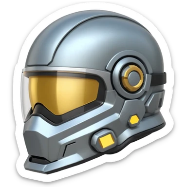  une casque avec une base de donnée dessus et des connecteur data sticker